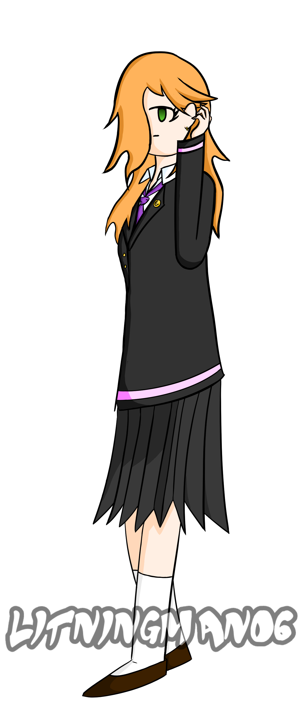 Skylar again, but in her school uniform.