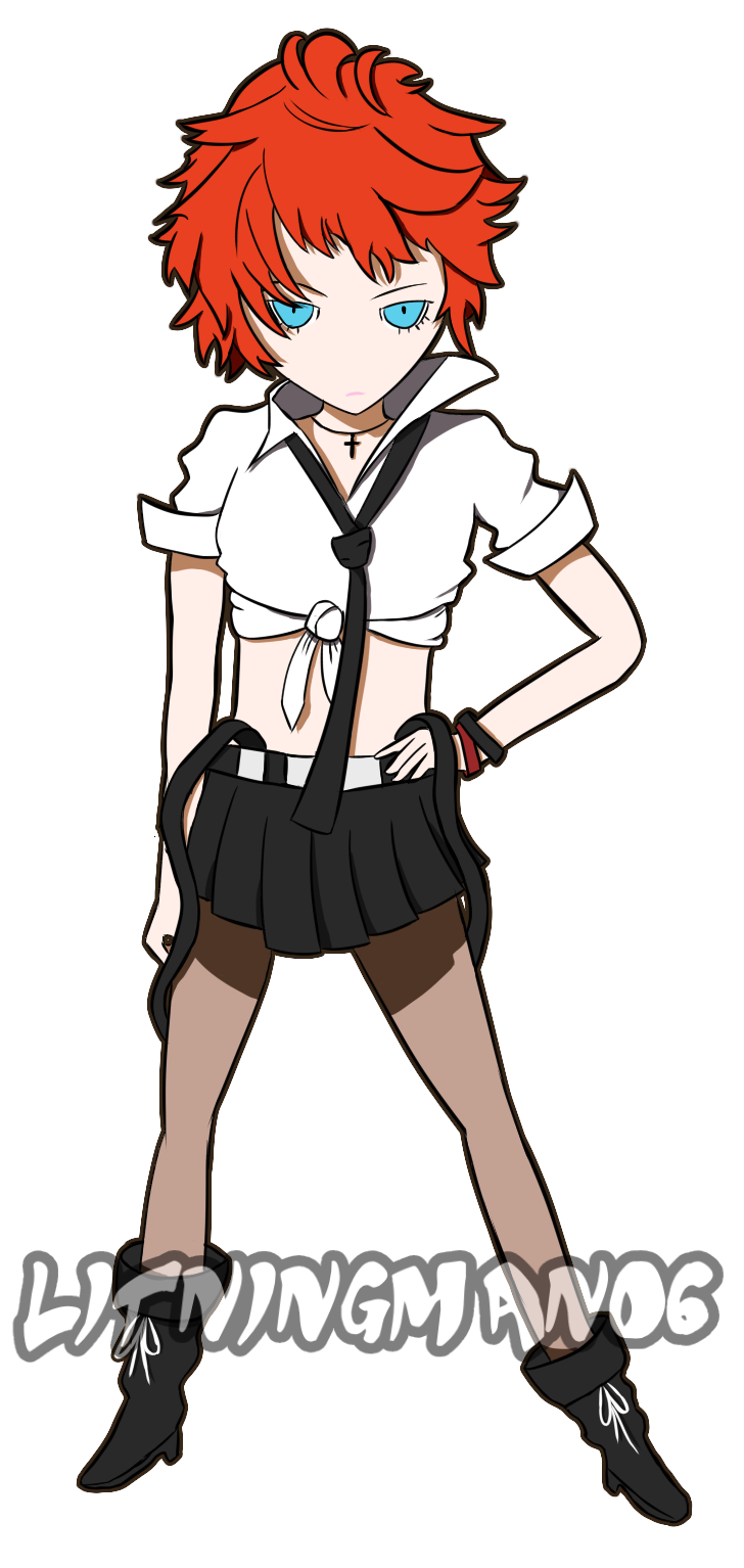The scrapped female protagonist from Persona 5.