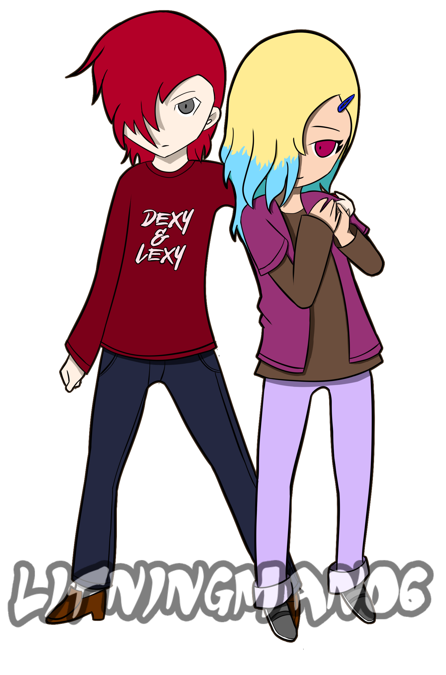 Spencer and Alisha from my webcomic, Reflections.